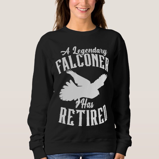 A Legendary Falconer Has Retired Bird Ornithology  T Shirt (Framsida)