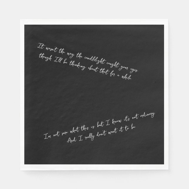 A Letter Few Days After a First Date Pappersservett (Framsidan)