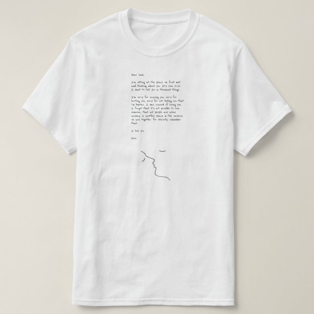 A Letter From Even Tee Shirt (Design framsida)