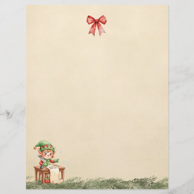 A Letter From the Christmas Elf (Plain Sheet) (Framsida)