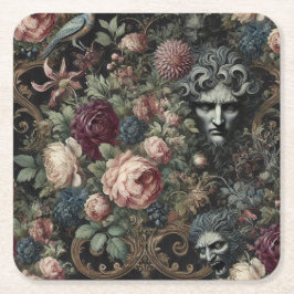 🩸 A Letter to Lunacy – Gothic Victorian Underlägg Papper Kvadrat