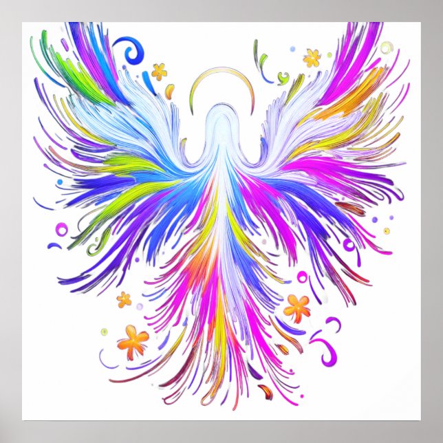 A Light and Airy Abstract Angel Wall Poster (Framsidan)