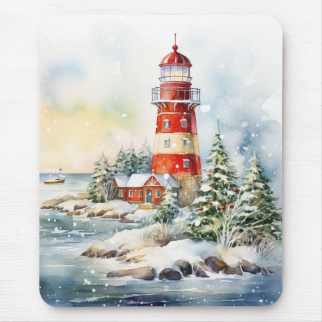 A Lighthouse in Winter Musmatta (Framsidan)