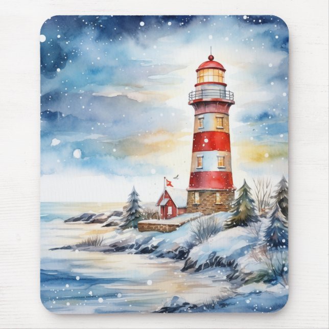 A Lighthouse in Winter Musmatta (Framsidan)