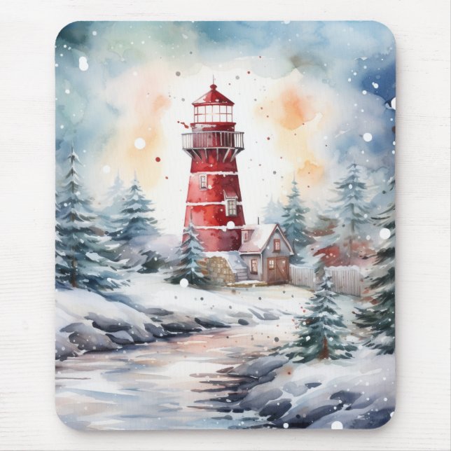 A Lighthouse in Winter Musmatta (Framsidan)