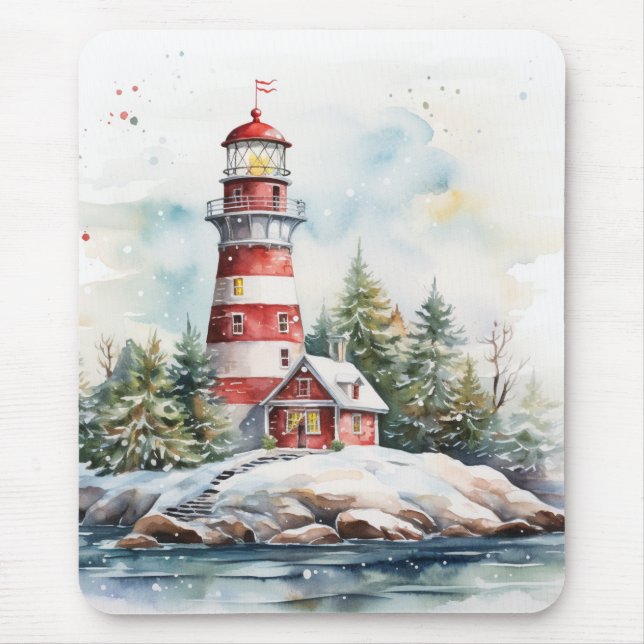 A Lighthouse in Winter Musmatta (Framsidan)