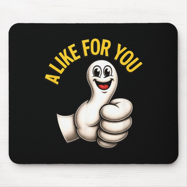A Like For You, Funny Thumbs Up Cartoon Design For Musmatta (Framsidan)