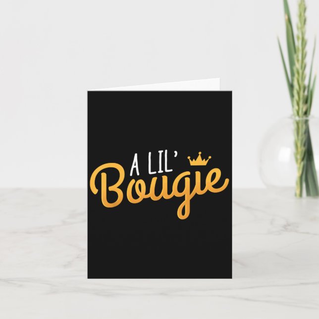 A Lil Bougie Humor Citat Kort (Framsida)