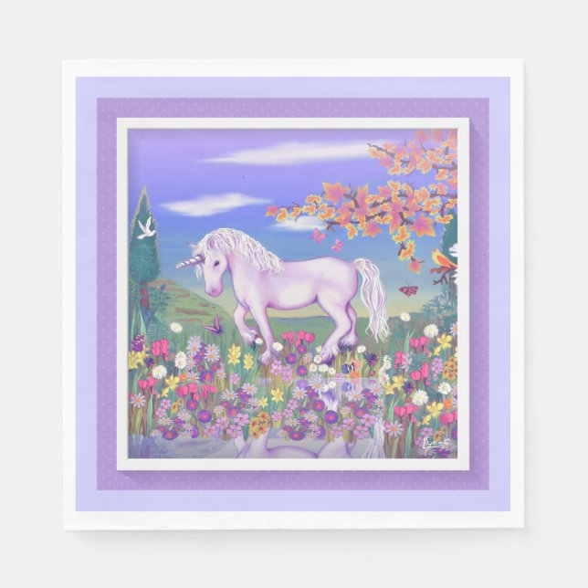 A Lila Paradise Pappersservett (Framsidan)