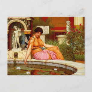 A Lily Pond - John William Godward Vykort