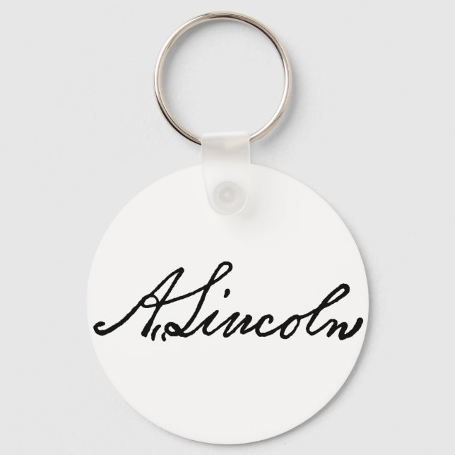 A Lincoln namnteckning Nyckelring (Framsida)