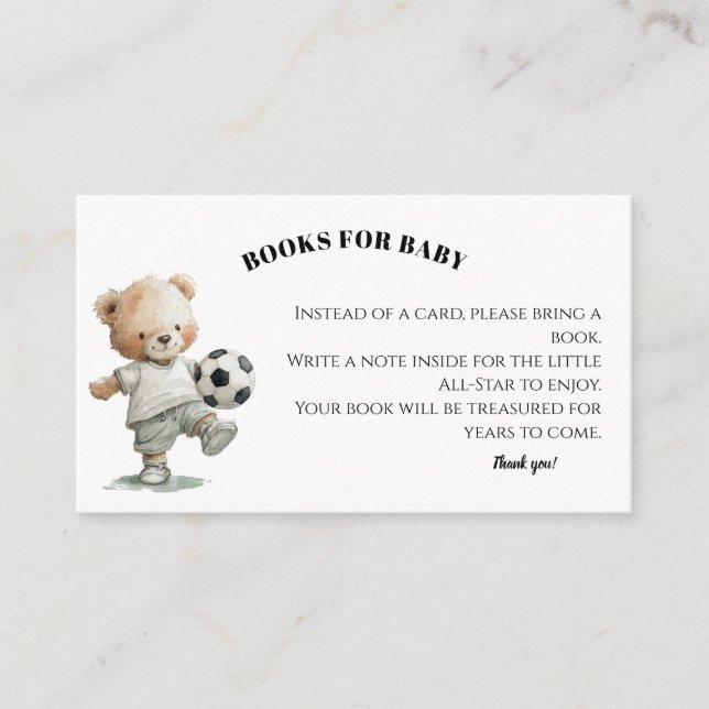 A Little All-star Baby Shower Books For Baby Tilläggskort (Framsida)