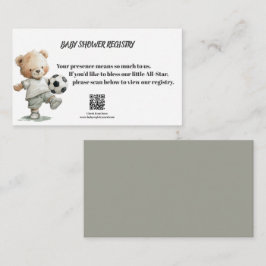 A Little All-Star Baby Shower Registry Card Tilläggskort