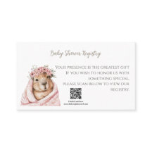 A Little All-Star Baby Shower Registry Card