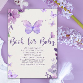 A Little Baby Butterfly is on The Way Baby shower Tilläggskort