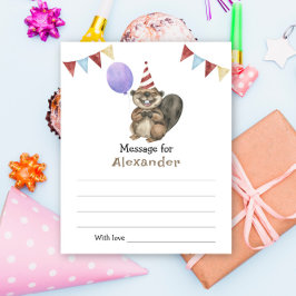 A Little Beaver Birthday time capsule message