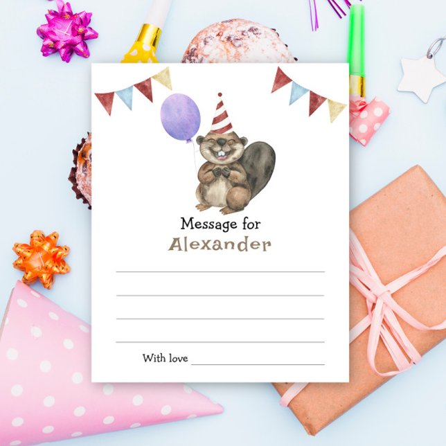 A Little Beaver Birthday time capsule message (Skapare uppladdad)