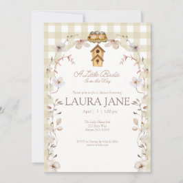 A Little Birdie is on the Way Shower Invitation Inbjudningar