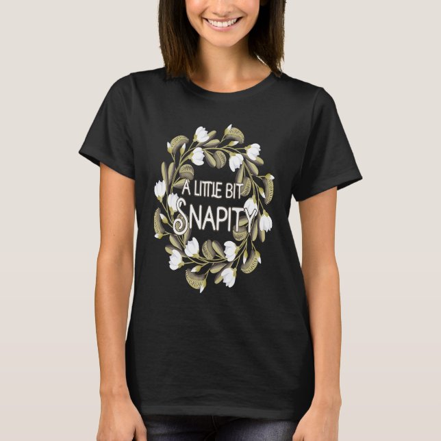 A little bit Snapity venus fly trap plant wreath   T Shirt (Framsida)