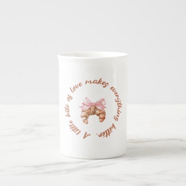 A Little Bite of Love | Cute Girly Mug  Benporslin Mugg (Framsidan)