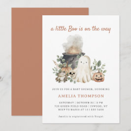 A Little Boo Halloween Baby Shower Inbjudningar