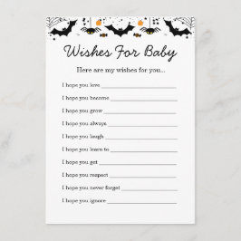 A Little Boo Is Almost Due Halloween Baby Shower Tilläggskort