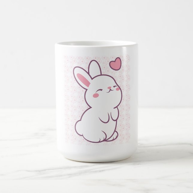 A Little Bunny Made of Feelings Kaffemugg (Center)