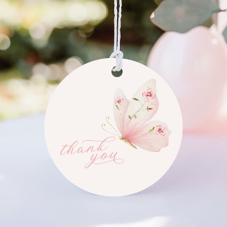 A Little Butterfly Baby Shower Gåvor Etiketter