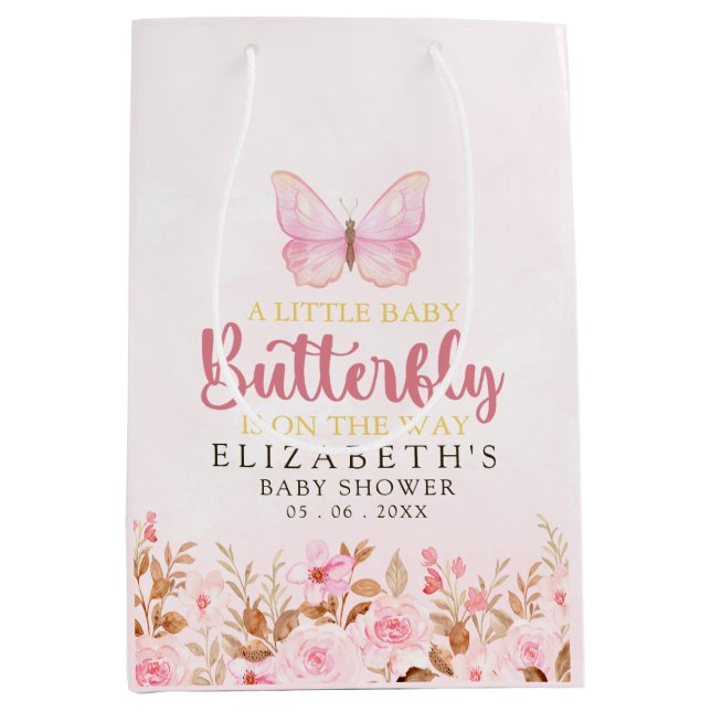 A Little Butterfly is on the Way, Baby Shower Girl (Framsidan)