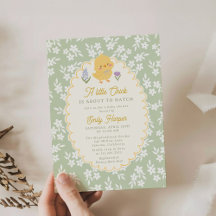 A little Chick is about to hatch Baby shower