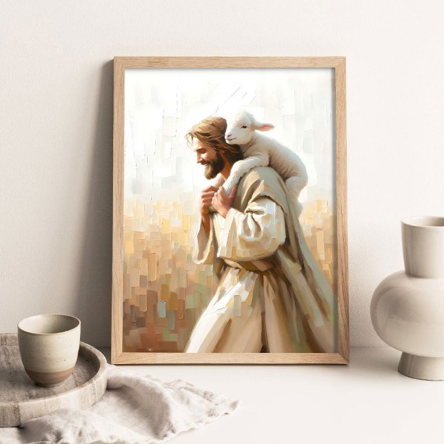 A Little Companion, Christian Faith Art, Jesus Res Poster (Skapare uppladdad)
