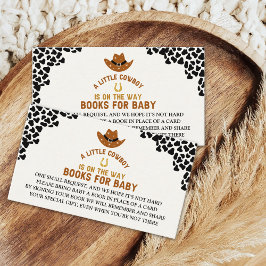 A Little Cowboy Is on The Way Cute Baby Shower Tilläggskort