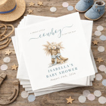 A little Cowboy Western Boots Blue Coquette Bow 