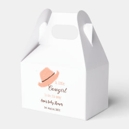 A little cowgirl is on it's way orange baby shower presentaskar