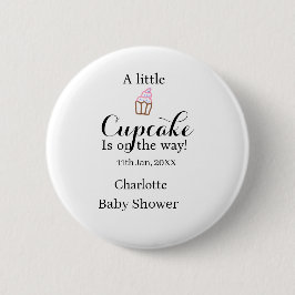 A little cupcake is on its way baby shower name da knapp