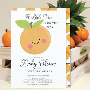 A Little Cutie Baby Shower Invitation Inbjudningar