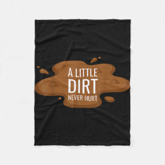 A little dirt hurt kids mud play graphic boys  fleecefilt