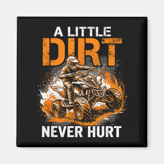 A little dirt hurt quad 4 wheeler atv riding off magnet