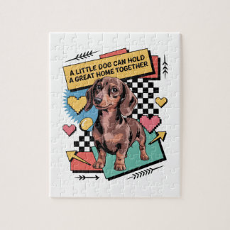 A Little Dog Can Hold A Great Home Together Pussel
