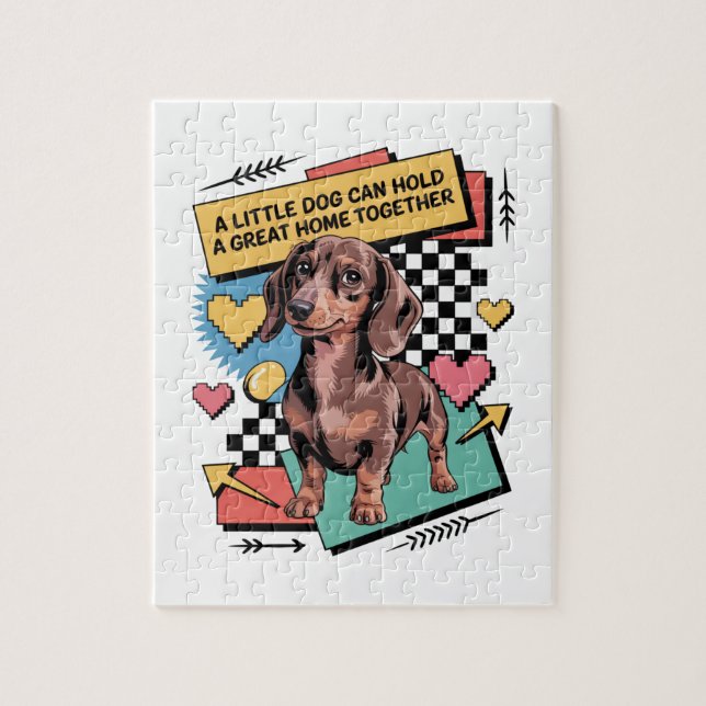 A Little Dog Can Hold A Great Home Together Pussel (Vertikal)