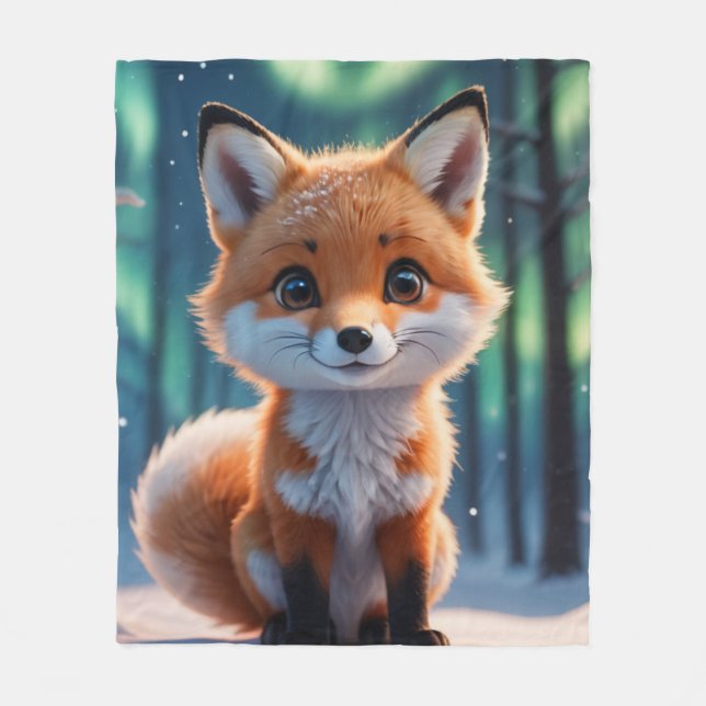 A Little Foxy  Fleecefilt (Framsidan)