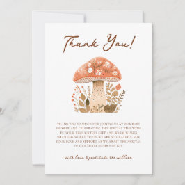 A Little Fun-Guy Mushroom Baby Shower  Tack Kort