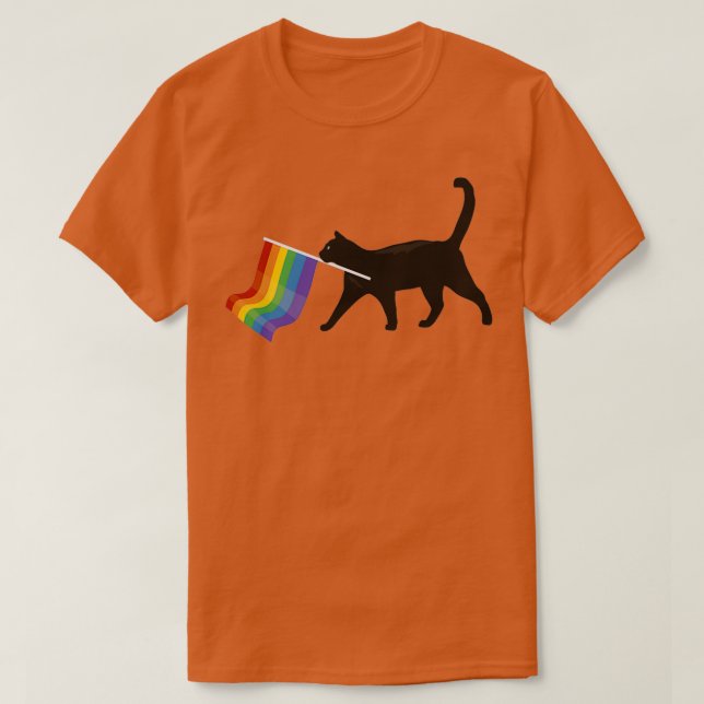 a little gay cat friend t shirt (Design framsida)