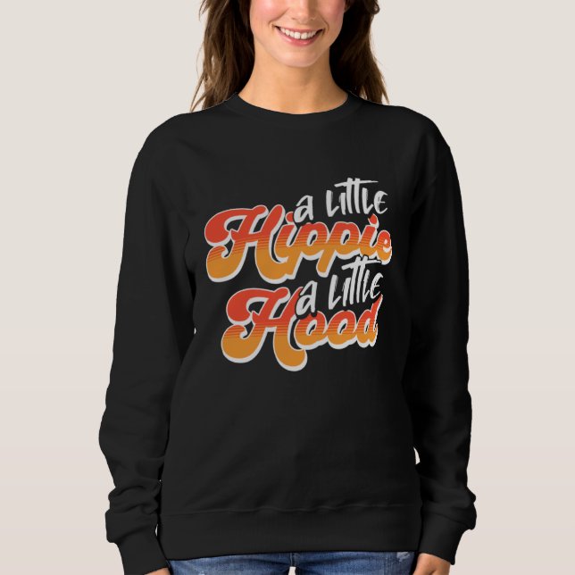 A Little Hippie A Little Hood   Hippie T Shirt (Framsida)