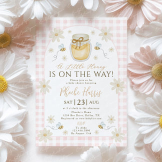 A Little Honey is on the Way Baby Shower  Inbjudningar