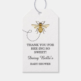 A little Honey Is On The Way Baby Shower Presentetikett