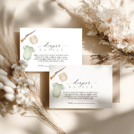 A little hunter is on the way diaper raffle tilläggskort