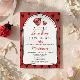 A Little Love Bug Baby Shower Invitation Inbjudningar