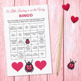 A Little Love Bug Is On The Way Baby Shower Bingo