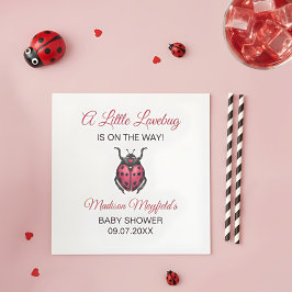 A Little Love Bug Is On The Way Ladybug Pappersservett